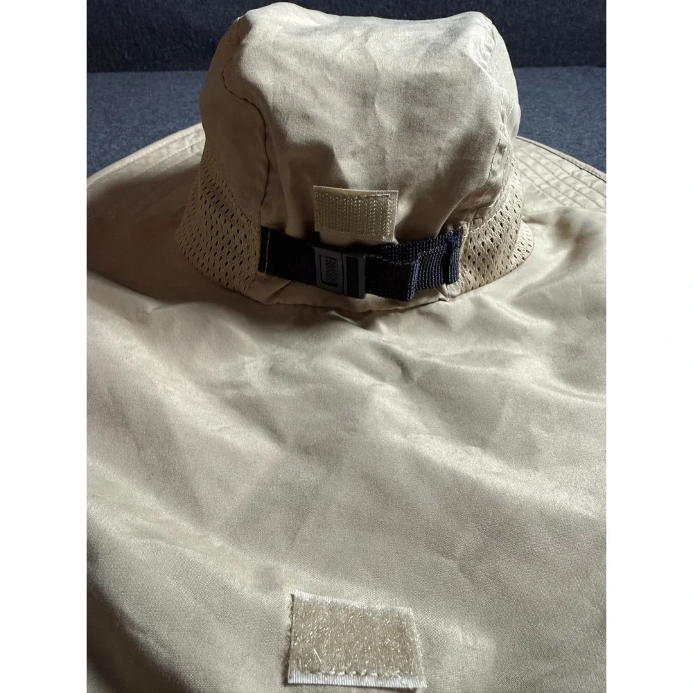 Field & Stream Tan Sun Hat Wide Brim Neck Flap Fishing Hiking Boonie Hat